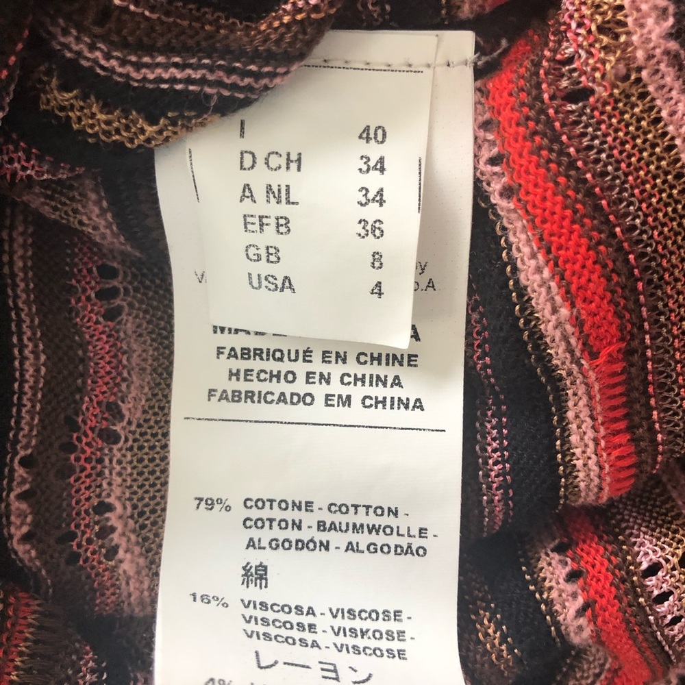 M Missoni Signature Knit Dress SZ US 4 - Picture 6 of 6